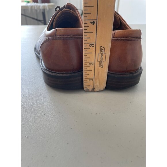 Johnston and Murphy Lace Up Dress Shoes Size 8.5 Brown Leather Classic Oxford main image 3